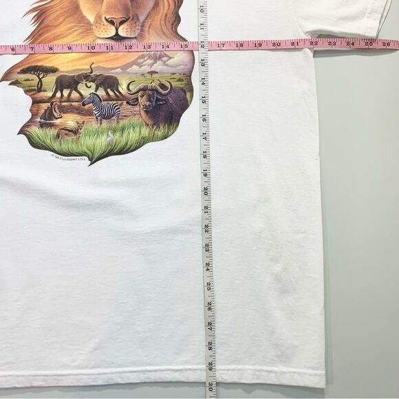 1998 Delta Pro Weight Fun-Raiser U.S.A. Lion Safari Graphic Tee Shirt Large - Picture 7 of 9